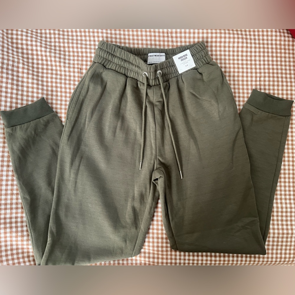 Streetwear Society Olive Green Joggers Size Small